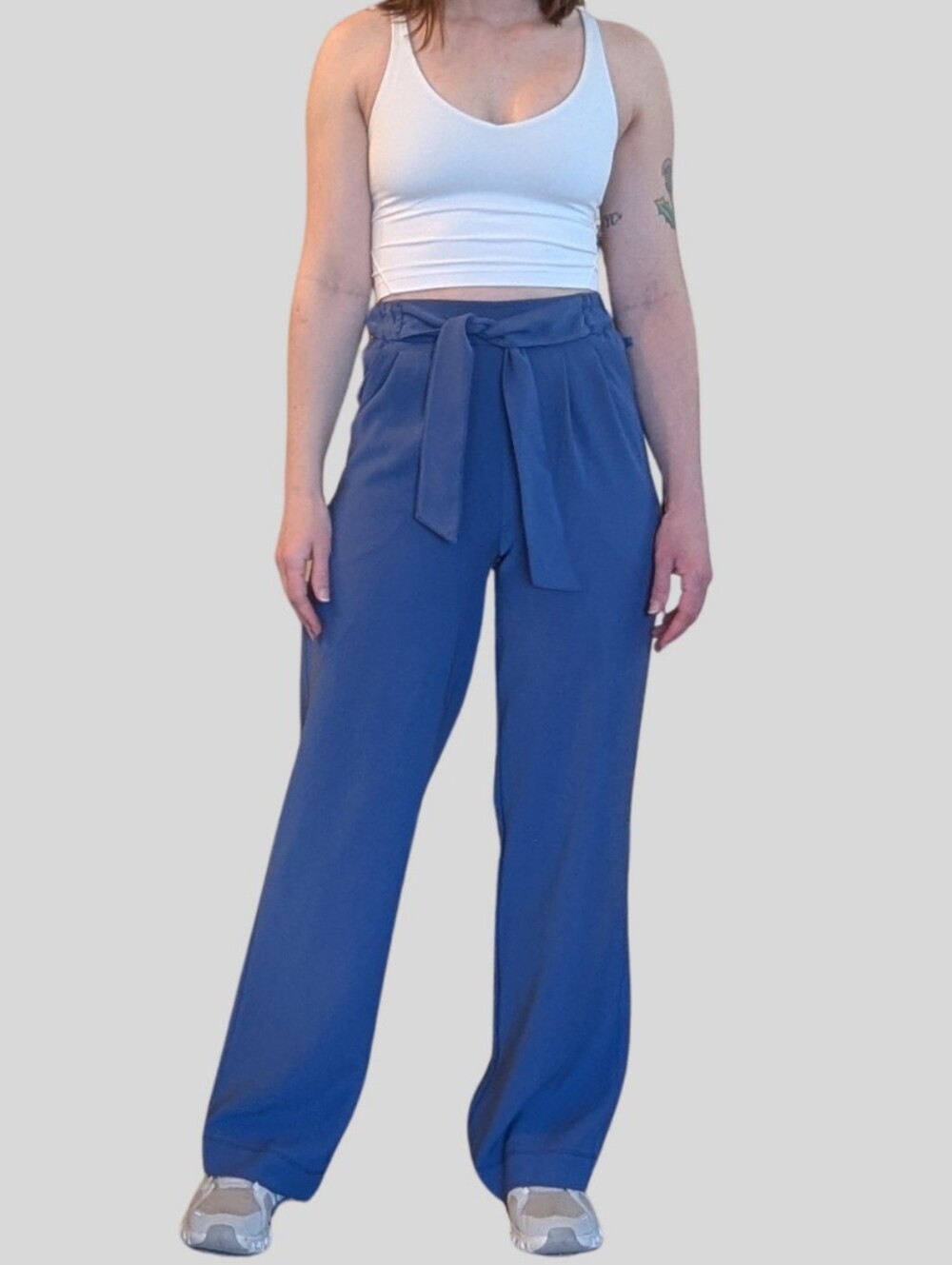 Lululemon Athletica Noir High-Waist Wide Leg Pants In Gatsby Blue